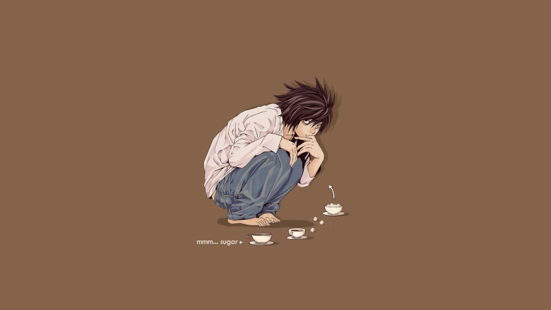 anime, Sugar, note, l, lawliet, 1080P, art, hd, death, death note, x