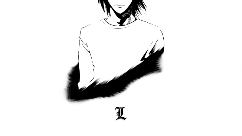 Lawliet L, Death Note, minimalism, Yagami Light, 4K