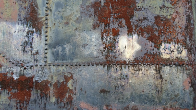 metal, run-down, peeling off, full frame, wall - building feature, abandoned, rusty, textured, no people, dirty, ruined, backgrounds, 4K, weathered, rust