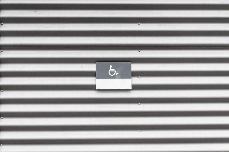 indoors, Metal, minimalistic, day, close-up, corrugated, full frame, number, pattern, minimalism, iron, no people, communication, shutter, Disabled, steel
