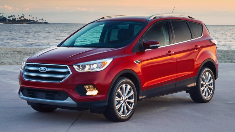 Car, Red Car, Compact Car, Crossover Car, Ford Escape Titanium, SUV, Ford, 1080P