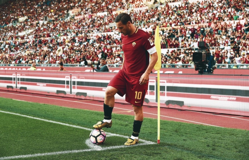 Francesco Totti, Totti, AS Roma, Football Player, Serie A, ASR, 720P, Rome, last game, Football, Nike, football stadium, corner