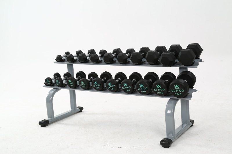 a pair of, mens fitness, large group of objects, 4K, sports equipment, twelve corner dumbbells, exercise equipment, white background, weight training