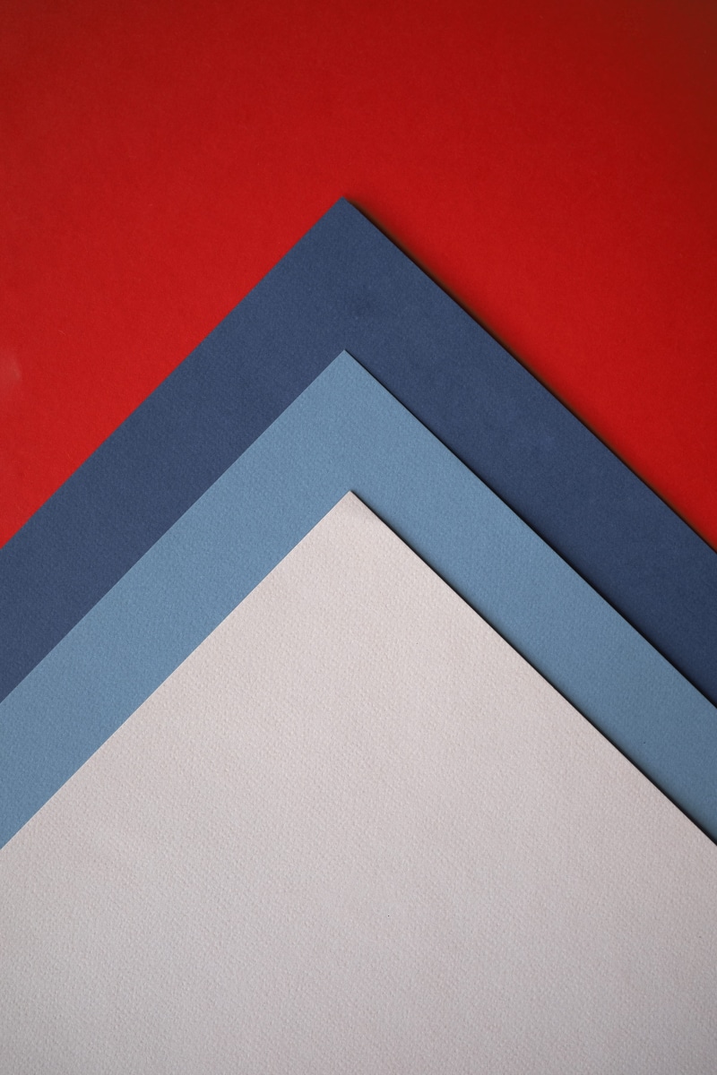 no people, surface, copy space, papers, studio shot, 5K, triangle shape, no person, point, color, symmetry, art and craft, background, close-up