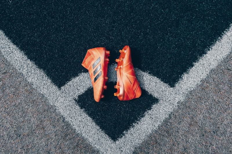 personal accessory, product, transportation, nemeziz, 5K, high angle view, asphalt, closeup, shadow, textured, road, field, close-up, soccer, sign, absence