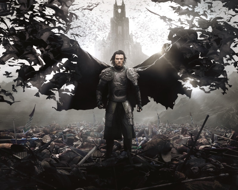 Graf Vlad, Vampire, people, men, Armors, Dead, arms raised, front view, belief, Universal Pictures, Sword, 2014, Clouds, outdoors, Year, standing