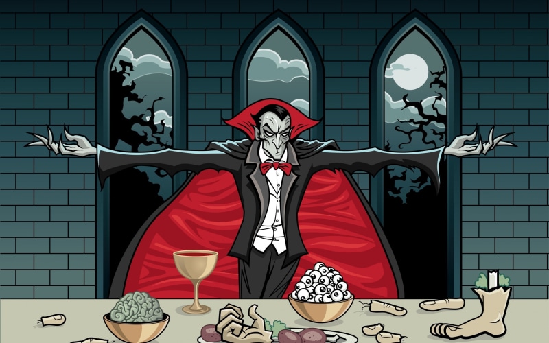 count, dracula, 2K, illustration