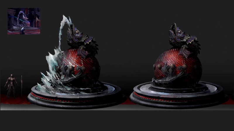 close-up, Castlevania: Lords of Shadow 2, indoors, still life, fruit, red, two, animal representation, figurines, Castlevania, group of objects, studio shot