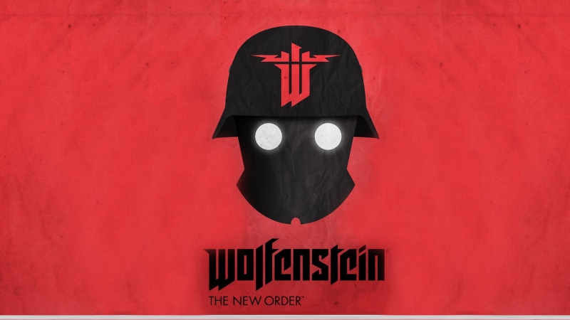 illustration, text, built structure, halloween, representation, red, creativity, symbol, new, patriotism, order, playstation 4, wolfenstein, obscured face