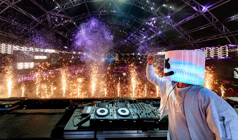 Live concert, 4K, 4K, Marshmello