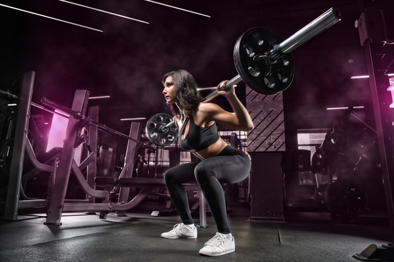 gyms, women, fitness model, 2K, working out, dumbbells, brunette