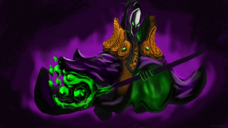 rubick, paint, dota, abstract, dota 2, art and craft, backgrounds, grand magus, flowing, fire - Natural Phenomenon, creativity, character, fantasy, red