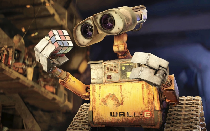 pixars, movies, 2K, e, wall, rubiks, hd, cube, amp