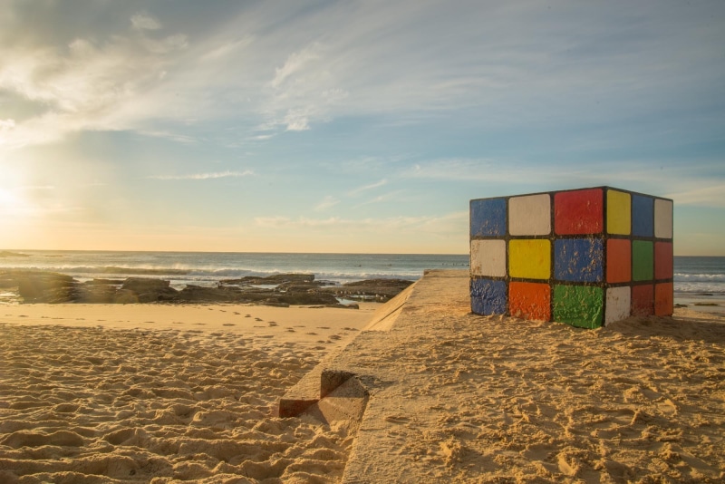 s, tranquility, no people, rubik, sand, seashore, australia, nature, multi colored, artwork, photography, sunset, beauty in nature, 1080P, day, tranquil scene