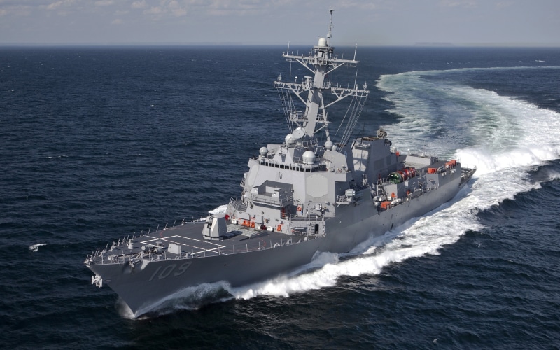 Arleigh Burke Class Destroyer, vehicle, sea, Destroyer, 2K, ship, military