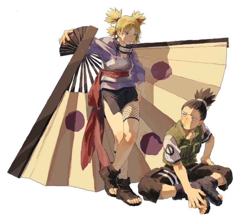 nara, temari, 4K, shikamaru, naruto