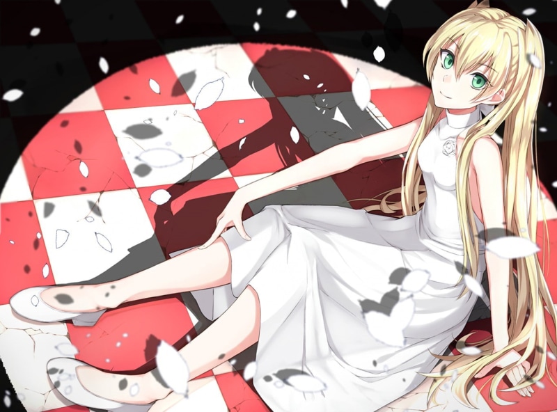 anime girls, female likeness, creativity, indoors, high angle view, representation, still life, male likeness, close-up, costume, toy, focus on foreground