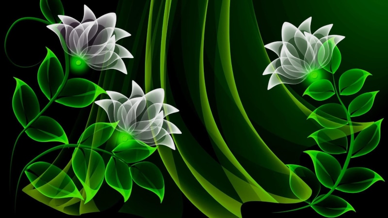 beauty in nature, flowering plant, growth, inflorescence, flower head, white color, fragility, flowers, digital art, flower, design, graphic design, neon