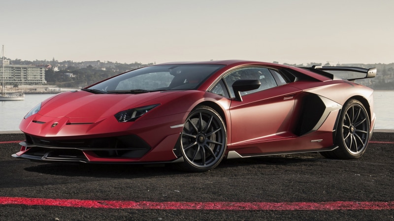 Lamborghini Aventador SVJ, 1080P, Lamborghini, Red Car, Sport Car, Car, Supercar