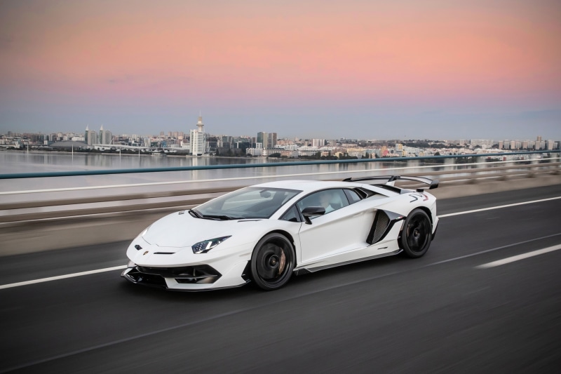 White Car, Lamborghini, Supercar, 2K, Lamborghini Aventador SVJ, Car, Sport Car, Lamborghini Aventador, Vehicle