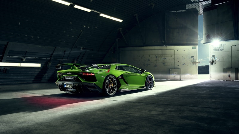 supercars, Lamborghini Aventador SVJ, Novitec, car, 4K, vehicle, hangar