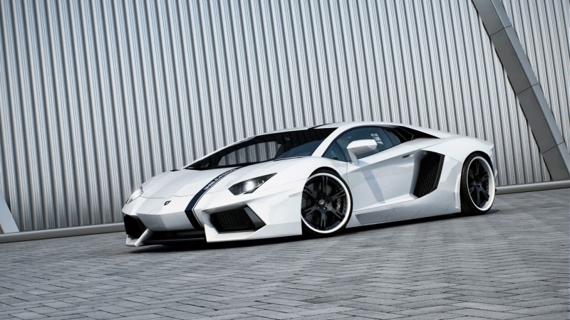 mode of transportation, reflection, car, modern, indoors, luxury, shiny, wealth, Lamborghini, 1080P, garage, transportation, wheel, vehicle, white cars