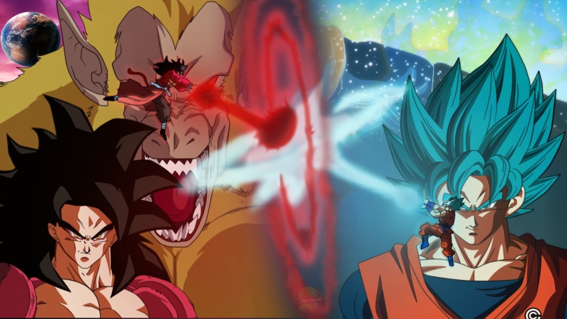 Anime, Vegito (Dragon Ball), 2K, Super Dragon Ball Heroes, Super Saiyan 4, Super Saiyan Blue, Cunber (Dragon Ball), Goku