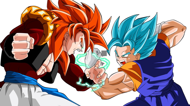 Vegito (Dragon Ball), Dragon Ball Super, Dragon Ball, 4K, Gogeta (Dragon Ball)