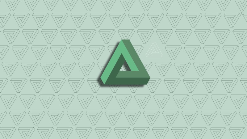 abstract, 1080P, penrose, minimalism, penrose triangle, triangle, geometry