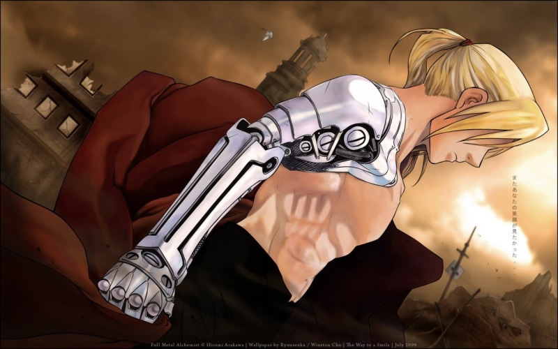 lifestyles, real people, illustration, anger, sword, weapon, silver colored, young adult, alchemist, anime, Full Metal Alchemist, blond hair, holding, Elric Edward