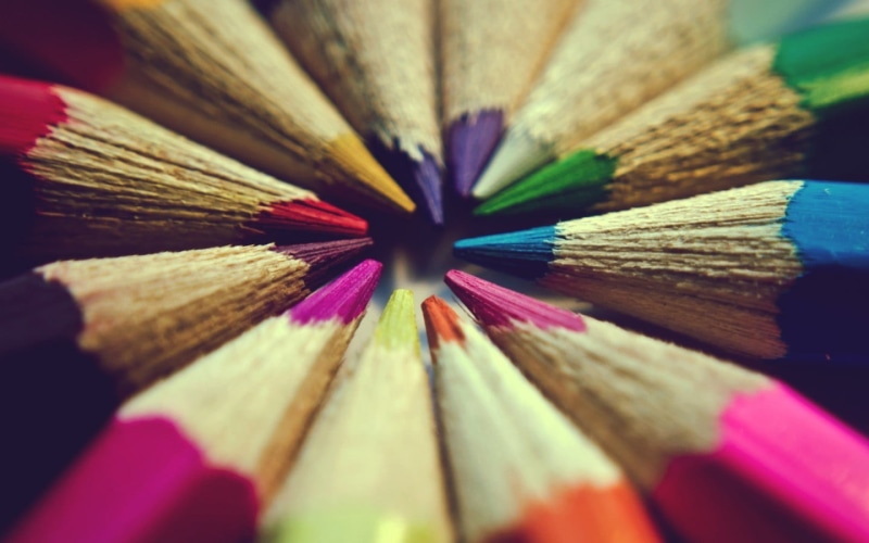 art and craft, 720P, orange Color, equipment, yellow, pencils, white, close-up, no People, multi Colored, pencil, group of Objects, colored pencil, still life