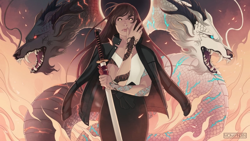 digital art, 1080P, Mona Finden