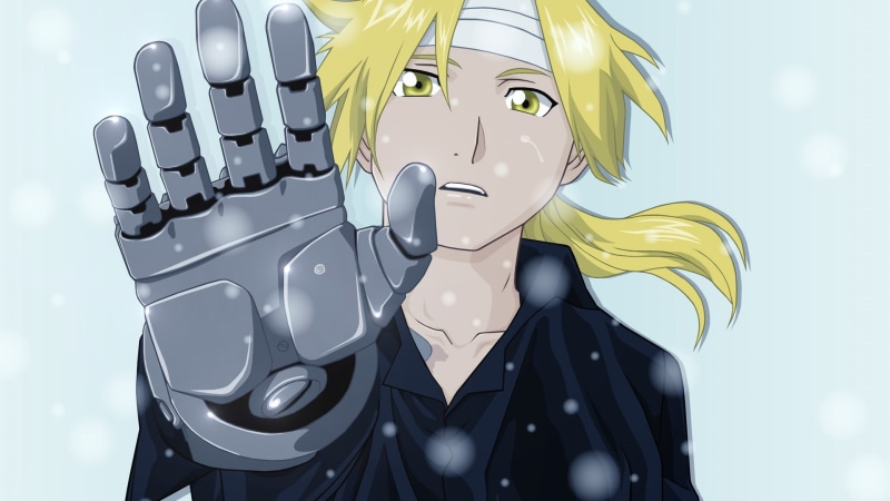 Full Metal Alchemist, nature, human representation, communication, edward, no people, male likeness, outdoors, day, Elric Edward, art and craft, illustration