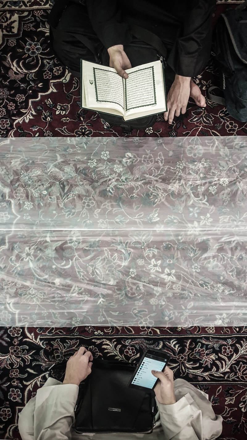 using, plastic wrap, linen, adult, leisure activity, lace, real people, home decor, foil, paisley, holding, embroidery, pattern, art, relaxation, floral design