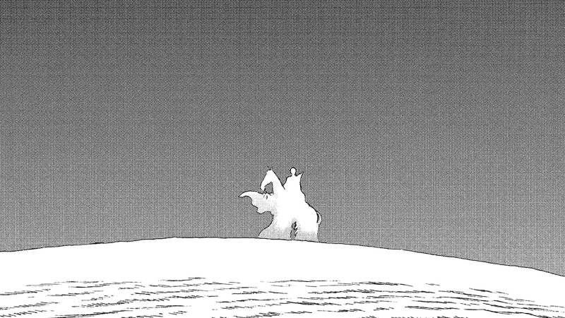 one animal, no people, vertebrate, standing, domestic, day, Kentaro Miura, dog, cold temperature, mammal, winter, manga, animal themes, pets, snow, full length