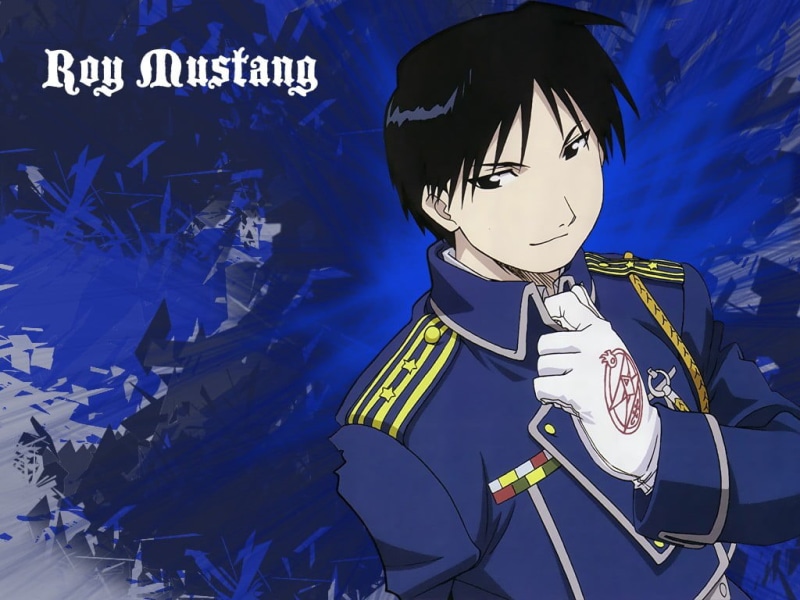 anime boys, western script, uniform, 480P, Full Metal Alchemist, nature, mustang, roy, illustration, anime, Roy Mustang, shape, no people, text, outdoors