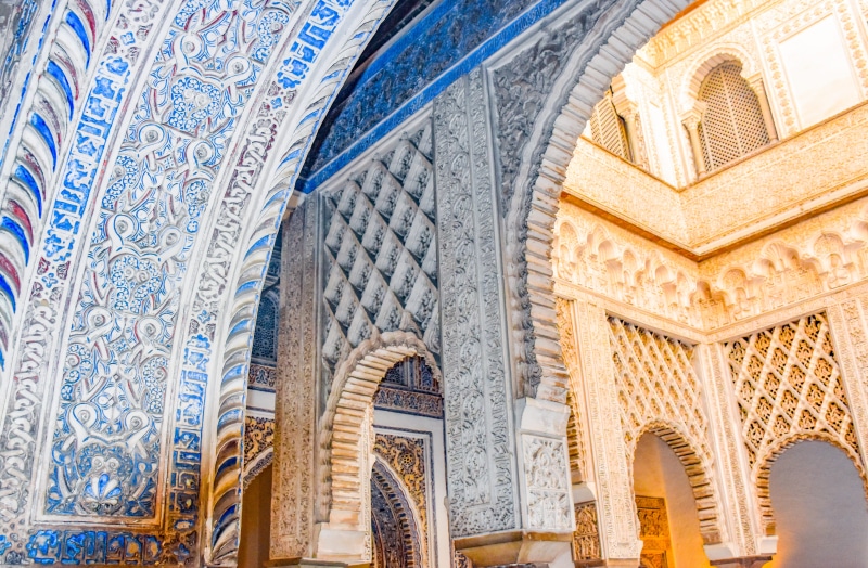 religion, pattern, spirituality, fort, castle, no people, architecture, spain, building exterior, architectural feature, travel, mosque, history, ornate