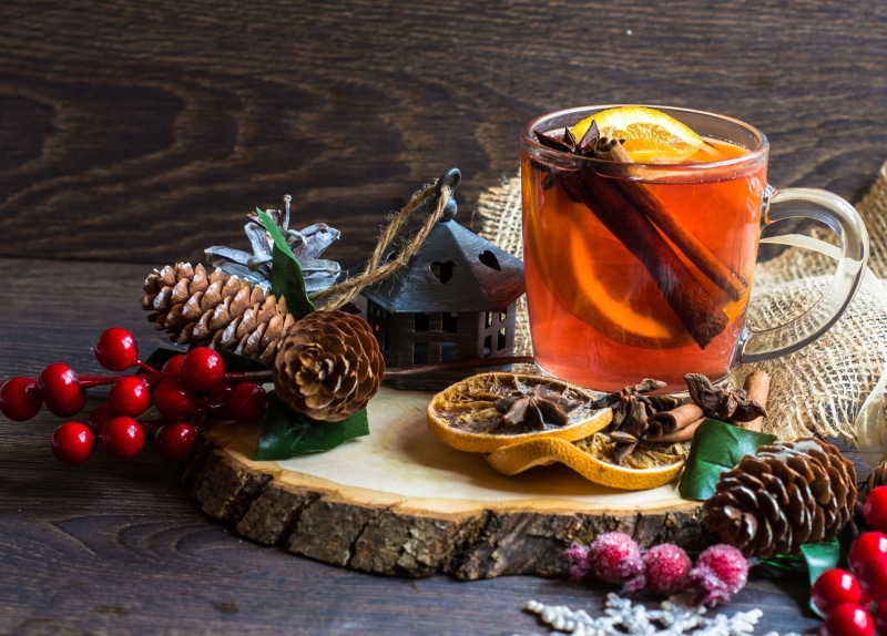 spices, cinnamon, 1080P, Cup, burlap, branches, lemon, tree, star anise, berries, tea, bumps