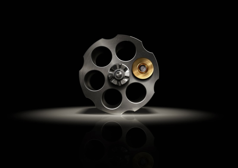 shape, studio shot, technology, cut out, revolver, darkroom, close-up, Gun, human skeleton, Russian, still life, rolled up, film industry, 1080P, Handgun
