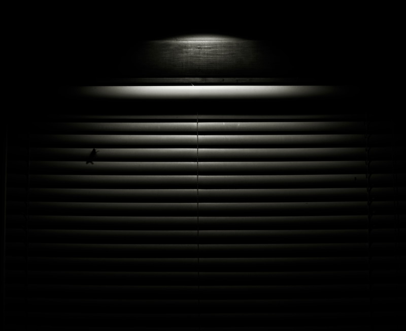 security, dark, look out, black and white, built structure, door, corrugated, pyrrhic, shutter, iron, light fixture, light, lighting equipment, metal, 4K