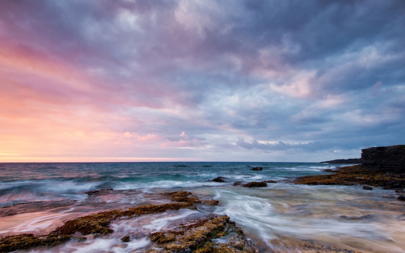 4K, nature, pastel, solid, horizon over water, motion, scenics - nature, outdoors, rock - object, sea, horizon, water, power in nature, sport, no people