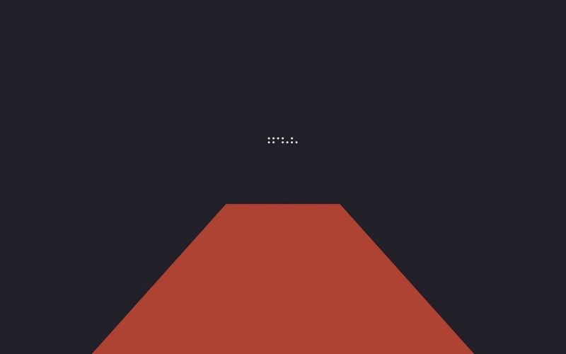 art, indoors, tycho, illustration, simple, event, 4K, sign, backgrounds, abstract, western script, text, red, no people, dark, copy space, empty, architecture