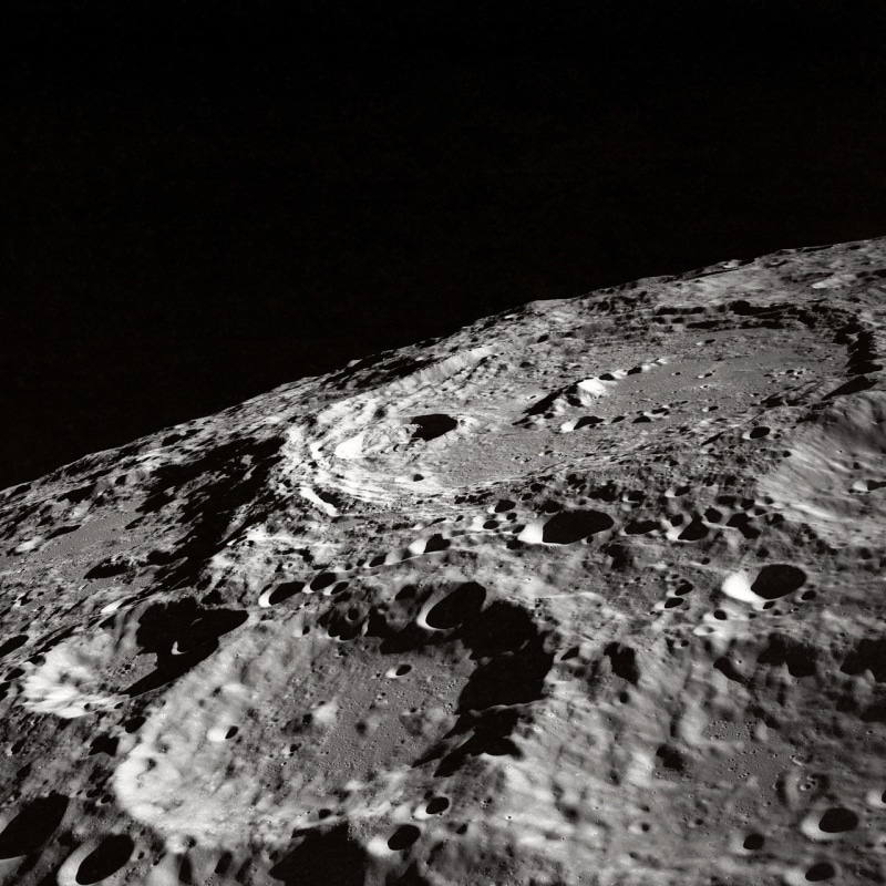 outdoors, solid, raumfaht, planet, moon structures, night, crater, black and white, moonlight, mare serenitatis, water, kraterandschaft, black, tranquility
