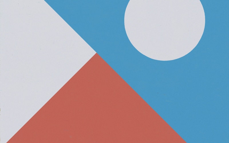 4K, shape, art, white color, close-up, illustration, indoors, no people, geometric shape, colored background, copy space, tycho, full frame, blue, wall - building feature