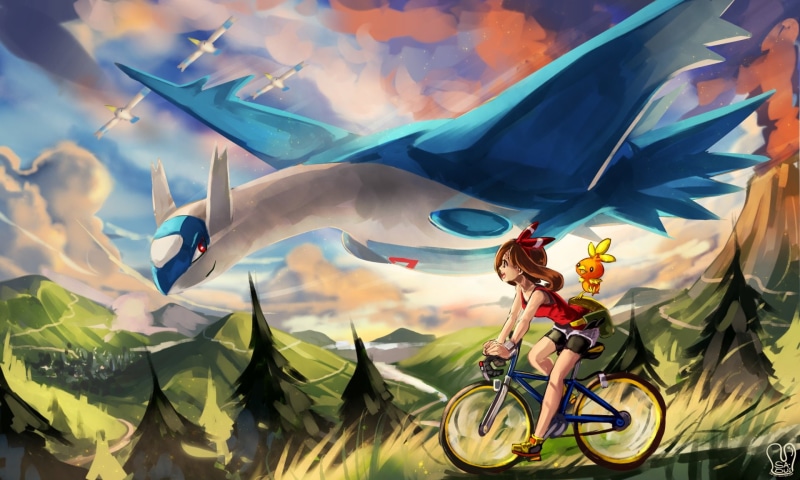 Pokémon: Omega Ruby and Alpha Sapphire, Pokémon, Wingull (Pokémon), 1080P, Torchic (Pokemon), May (Pokémon), Latios (Pokémon)