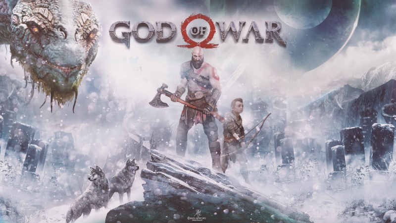 Kratos, God of War, PlayStation 4, 2018, Atreus, 4K, 4K