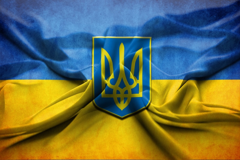 flag, shiny, emotion, folded, coat of arms, backgrounds, sheet, satin, Ukraine, no people, insignia, patriotism, pattern, rippled, textile, illustration