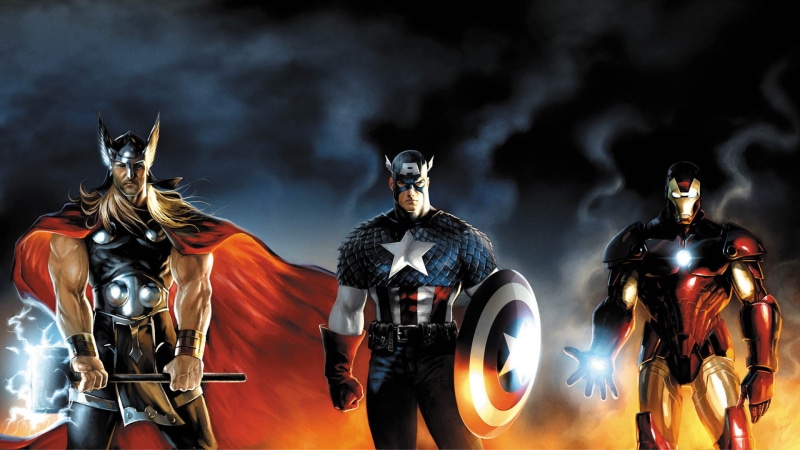 man, avengers, hd, captain, iron, america, 1080P, thor, cartoon/comic