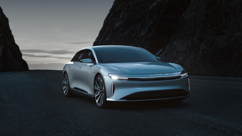 gray, photo, electric cars, Lucid Air, 5K, 5k, sedan