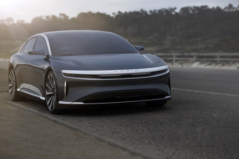 Lucid Air Prototype, Electric cars, 4K, Luxury sedan, 4K